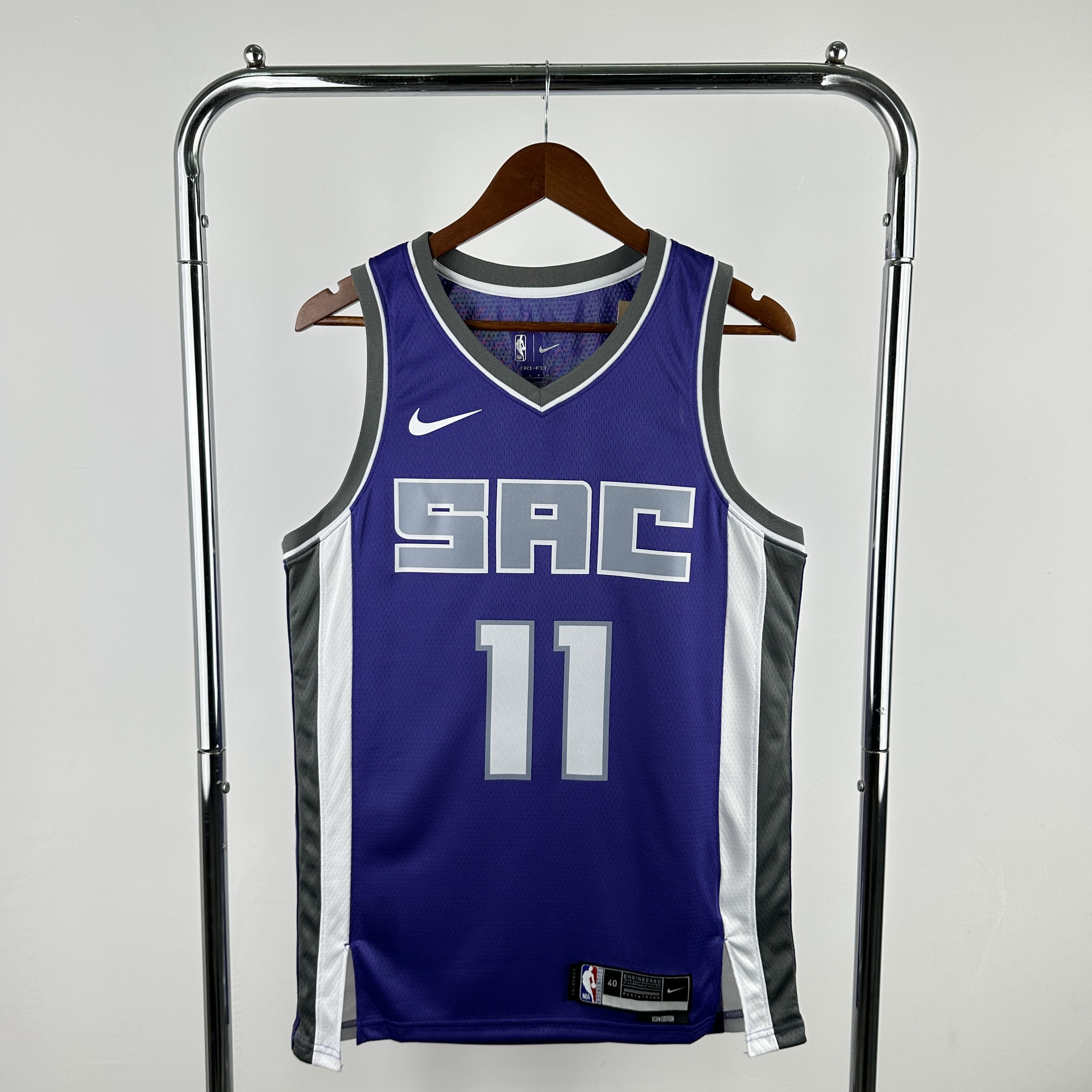 Men Sacramento Kings 11 Sabonis Purple Season Nike 2025 NBA Jersey